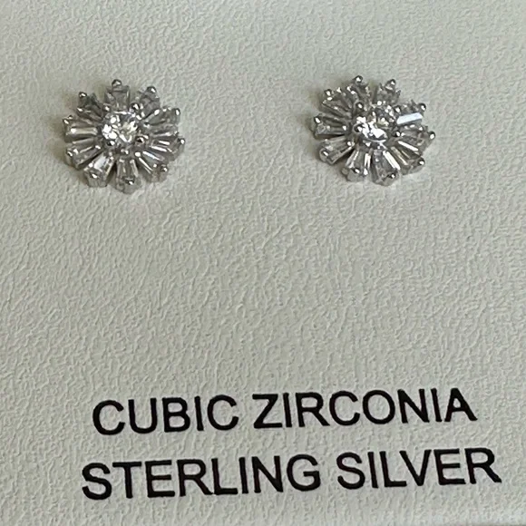 NANETTE LEPORE CZ Earrings Sterling Silver 925 - Picture 2 of 4